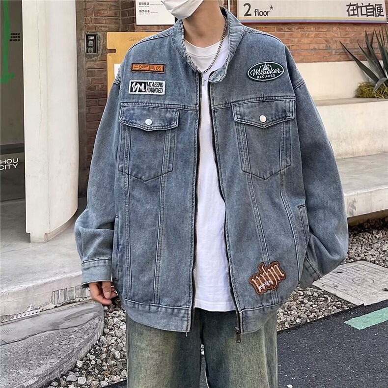 2024美式春季夹克新款男时尚潮外套 V507 P75图片
