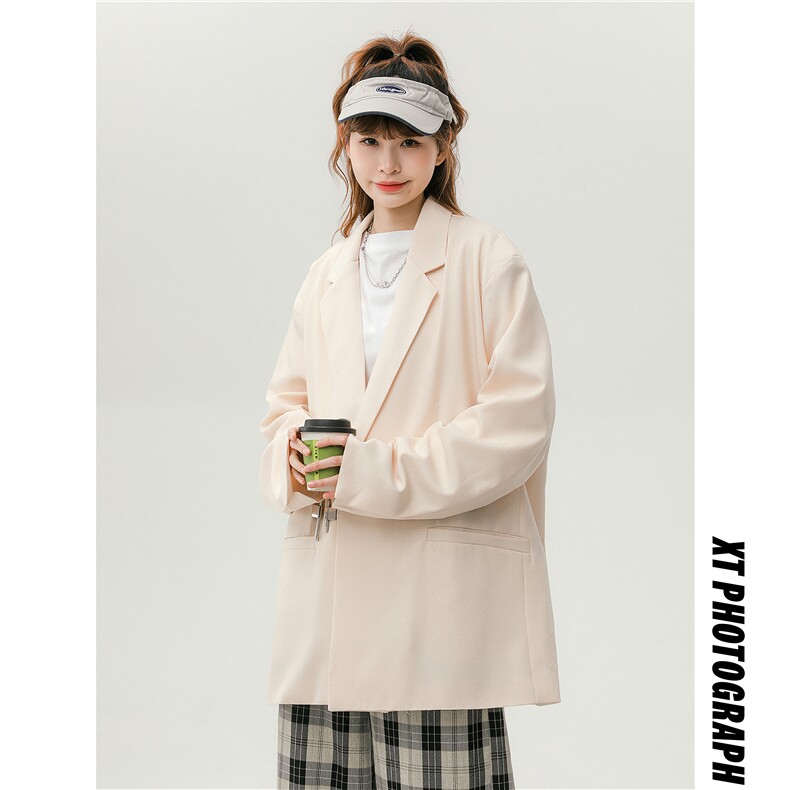 1中性风金属装饰西服女外套女港风平铺西服男外套XF7811P85控105,男装西服,星座226-2