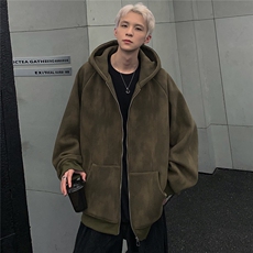 2024重工扎染渐变做旧拉链卫衣美式男女开始宽松连帽外套JK91-P78，男装卫衣，电商C307