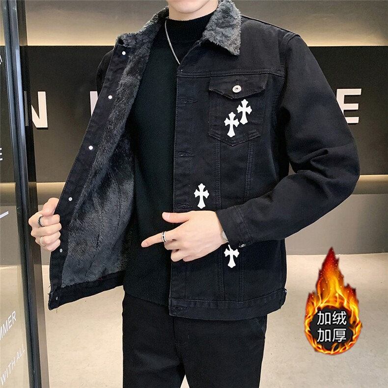 JK3035J-p75M-5XL控108大码加绒羊羔绒牛仔夹克CITYBOY,男装夹克,星座103A