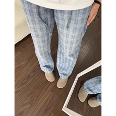 美式复古小众水洗竹节纹直筒牛仔裤男高街vibe嘻哈宽松百搭休闲裤，男装牛仔裤，星座506A
