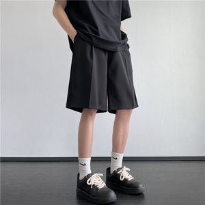 抖音品质夏季舒适透气中缝宽松西裤五分裤B315-K24099-P35控48图片