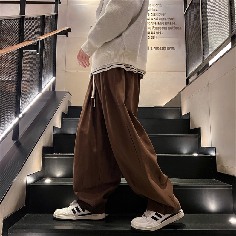 K903-P50控68棉春季新款日系纯色宽松大码休闲裤男灯笼裤,男装休闲裤,电商B369（原A024）