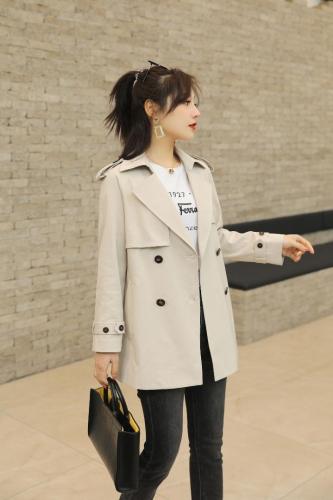 2021春装新款风衣外套,女装风衣,菲雪妮