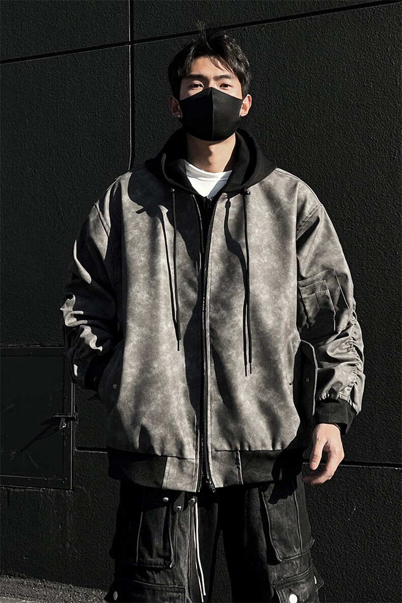 美式pu皮假两件夹克外套男CP112-特p95,男装夹克,电商B371