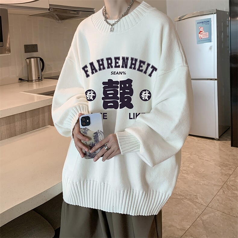 半高领毛衣男士大码针织衫男毛线衣男 M18256-P45 加绒款-P65图片