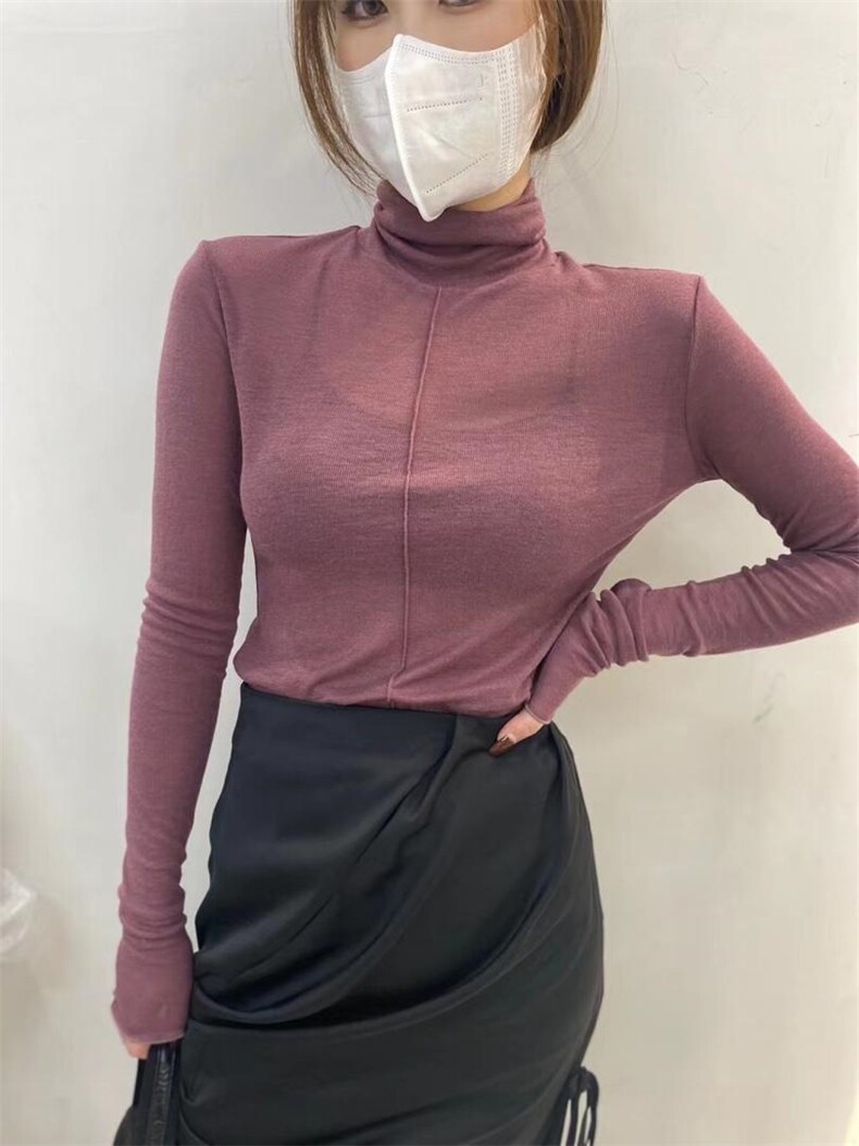 （现货）2021秋冬绒感高领打底衫,女装其它,HuHu