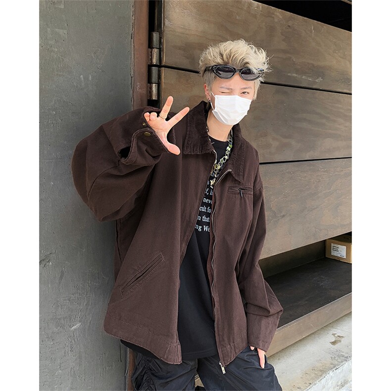 F446P75美式复古底特律夹克哈特工装春秋季百搭纯色帆布,男装夹克,星座512-6