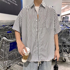 短袖衬衫春款男港风潮流C017P30，男装衬衫，星座1116-2
