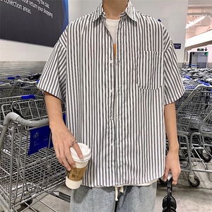 短袖衬衫春款男港风潮流C017P30