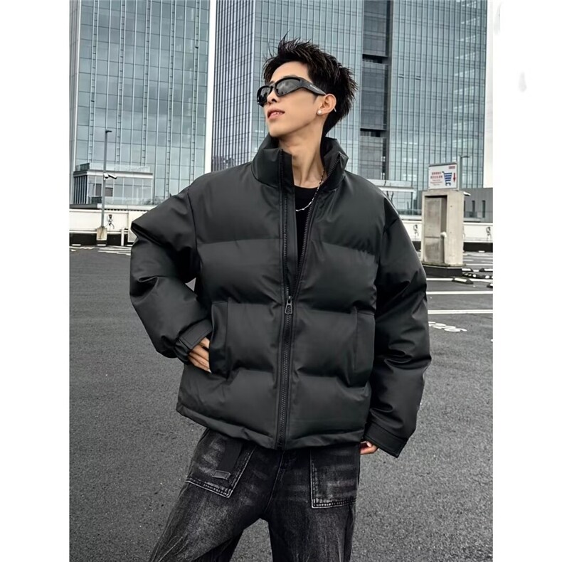 网图原版PU皮刺绣加厚保暖面包服男M14/P100,男装棉衣,星座205-3