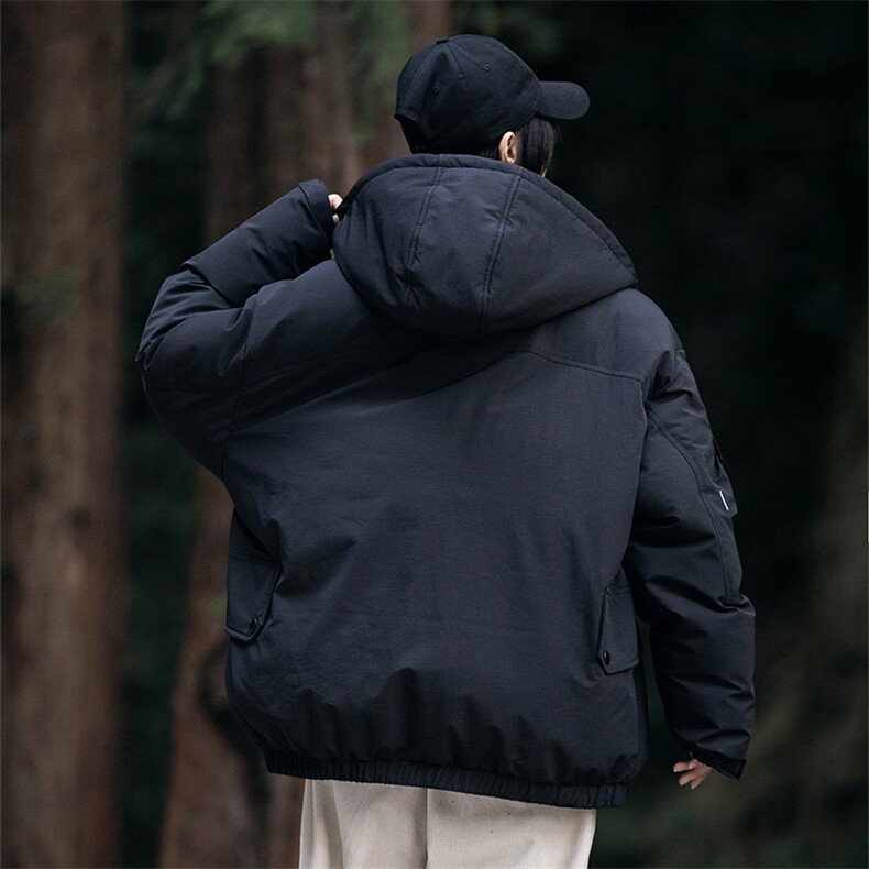 外27-2GANYOU日系多口袋设计连帽加厚棉服MY09-P215,男装棉衣,新杭派外27-2