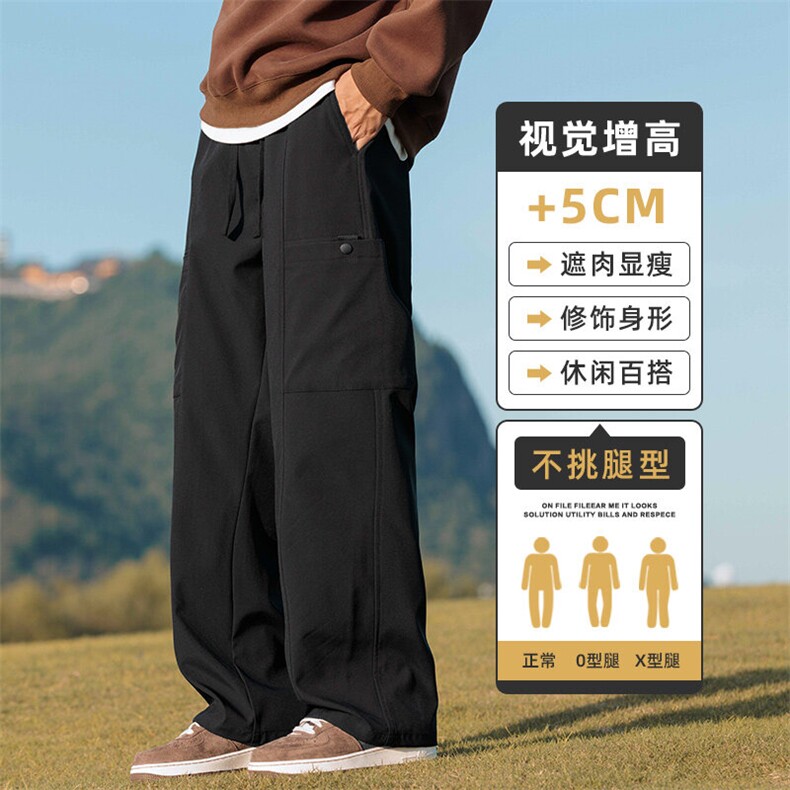 2026春夏新款工装裤多口袋潮流百搭长裤休闲裤潮流男裤Z9856-P45图片