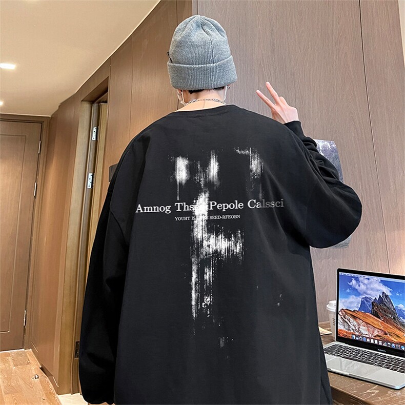 抖音得物供货量大从优可提供视频美式长袖T恤CT822特P25,男装T恤,电商A486-1