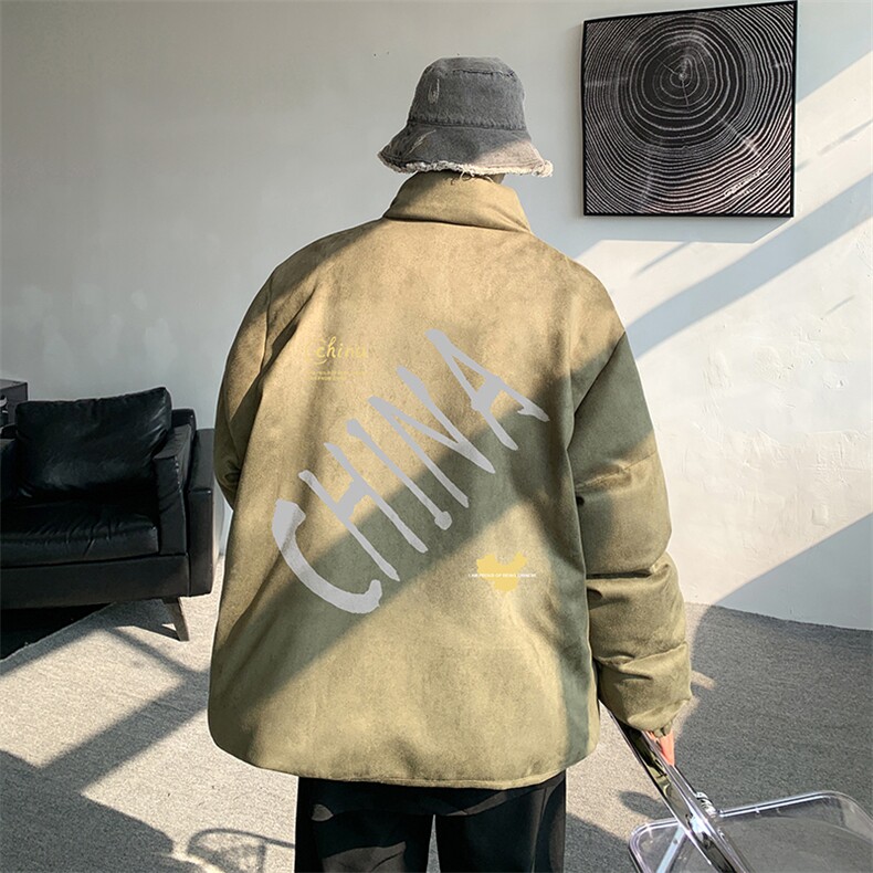 麂皮绒棉衣男大码立领棉袄子男羽绒棉服JM87208-P110,男装棉衣,电商A040