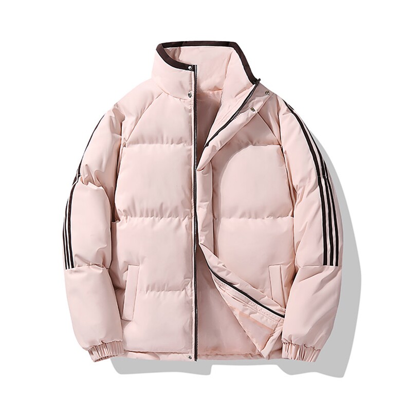 织带条纹三条棉服冬季男女情侣棉衣面包连帽服YY9880,男装棉衣,星座1206（原A206）
