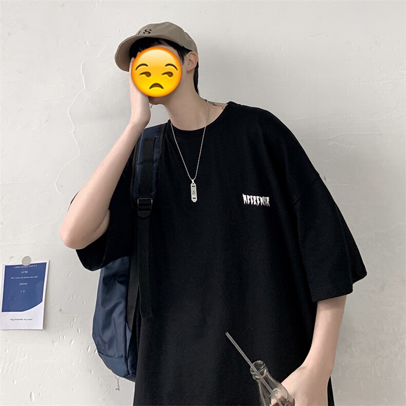 【】A003-HT1039-P30夏装新款后背大字母印花圆领T恤海报,男装T恤,电商A003