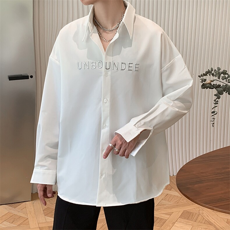 新款衬衫男长袖韩版潮流修身百搭痞帅潮牌衬衣外套CS0188-P40图片