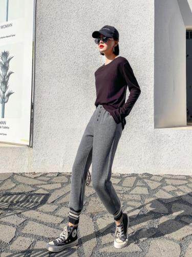 冬装加绒卫裤，女装休闲裤，坚持到底