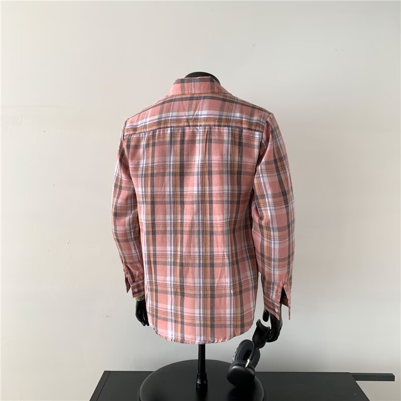 1506/Q68430/P29很仙的格子休闲宽松痞帅外穿长袖衬衣翻领垂感,男装衬衫,星座1506