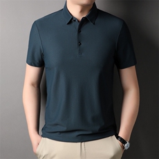 时尚衬衫短袖商务休闲百搭翻领POLO衫中青年男装夏季HXF520-P73，男装Polo衫，星座1105-3