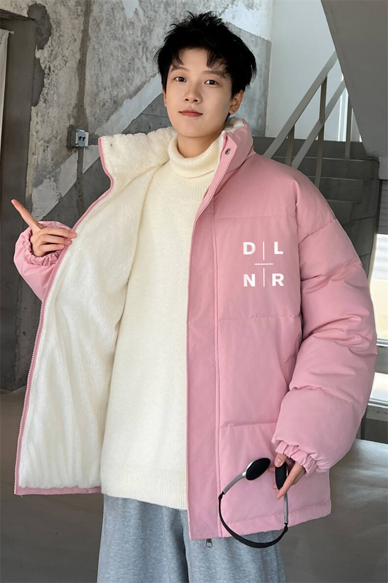 ！2023冬季新款男士立领棉衣简约字母印花棉服外套MY122P70,男装棉衣,电商B220