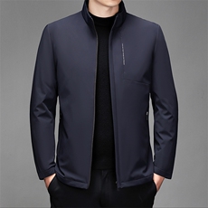 CKE1613钱塘2020-2商务休闲冬季厚款立领纯色中年男士羽绒服P340，男装羽绒服，钱塘207-2