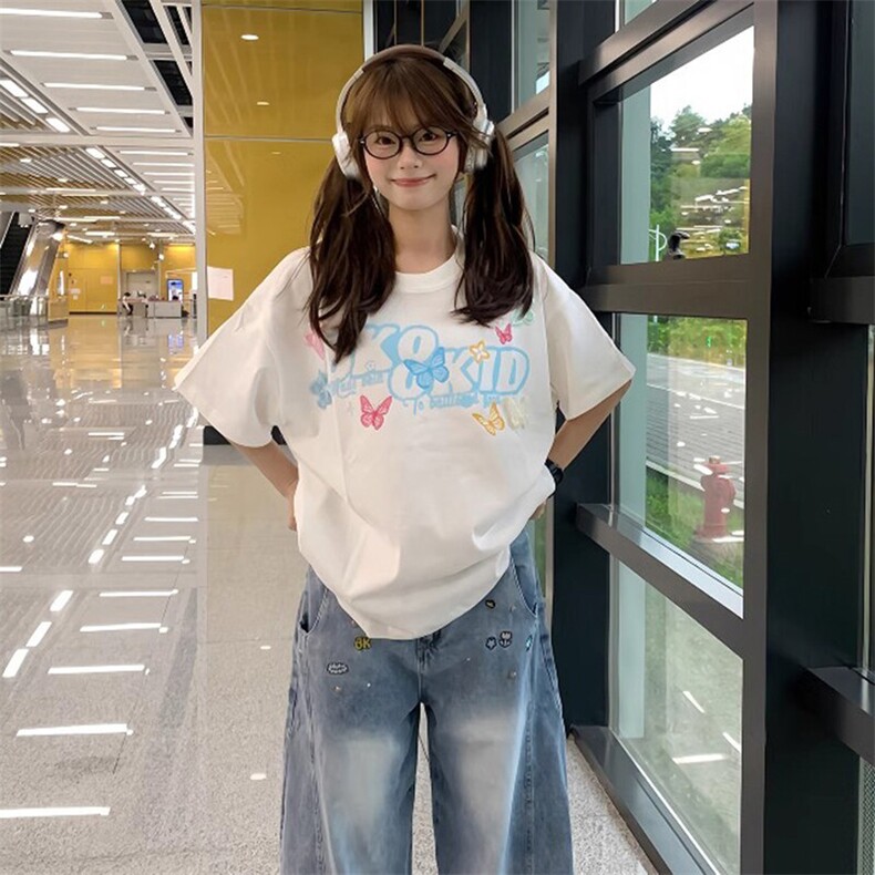 万针全刺绣工艺抖音得物高品质260克重磅纯棉双纱美式高街短袖T恤,男装T恤,电商A486