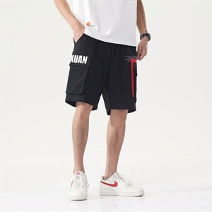 7XL~M码ins工装短裤男大码五分裤子2023夏季新品潮男胖子休闲,男装休闲裤,钱塘717(原712)