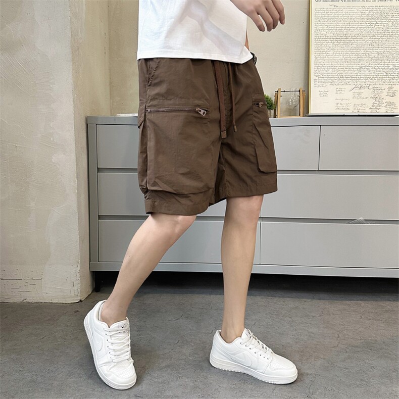 抖音男工装短裤速干拉链口袋五分裤DS-A329-K911-P43,男装牛仔裤,电商A329