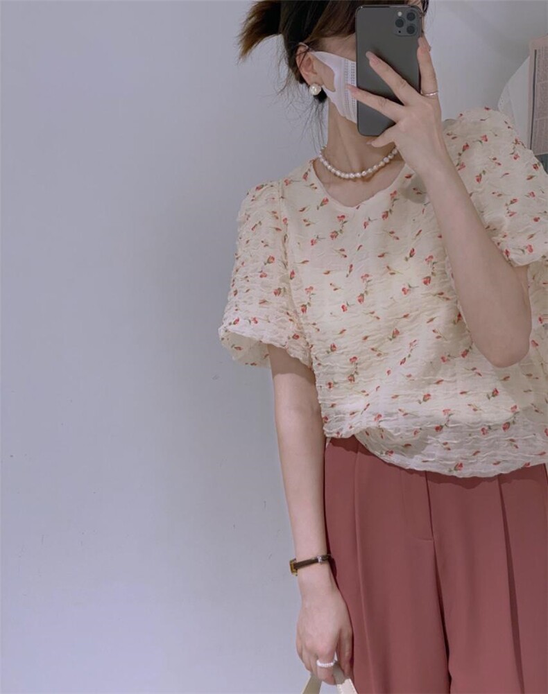 碎花小衫，其它，驿谷