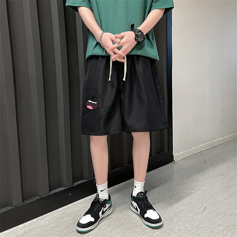 DK39131-P15港风休闲短裤男士大码运动五分裤男中裤男马裤,男装休闲裤,电商A040
