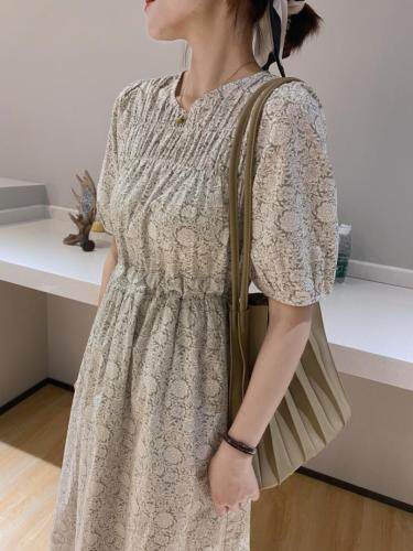 【现货】素雅小花裙，女装，驿谷