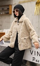 皮毛一体冬季新款羊羔毛外套，其它，茗格拉