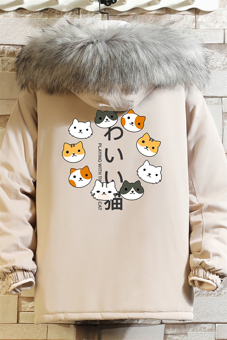 MM48215-P130冬季大毛领衣男士大码加厚袄男服砖墙,男装棉衣,电商A040A