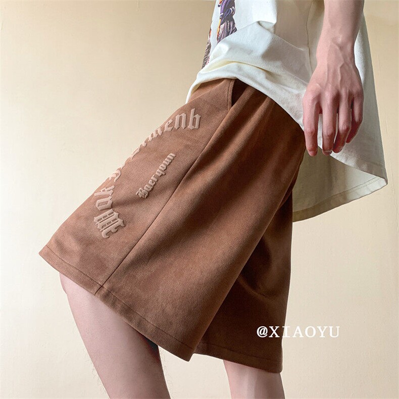XZ616夏季新款麂皮绒短裤TY822P45控55,男装休闲裤,星座512A（原616）