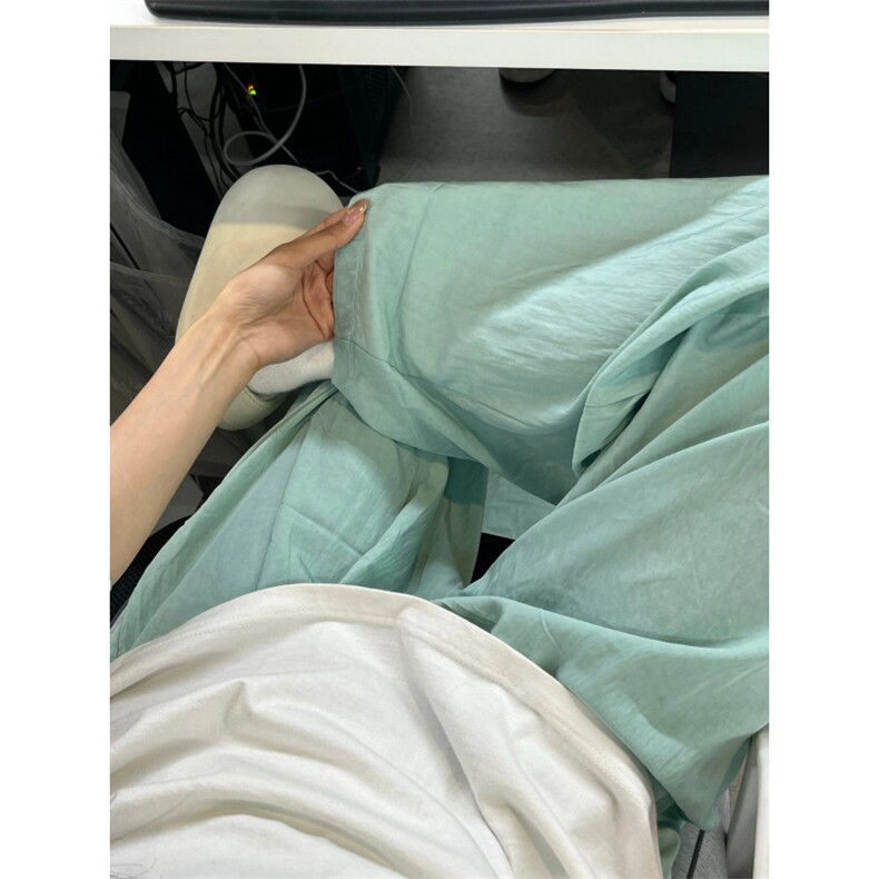 孔雀蓝裤子多巴胺穿搭速干冰丝防晒休闲裤垂感宽松山本裤SBK01,男装休闲裤,星座1007（原301D）