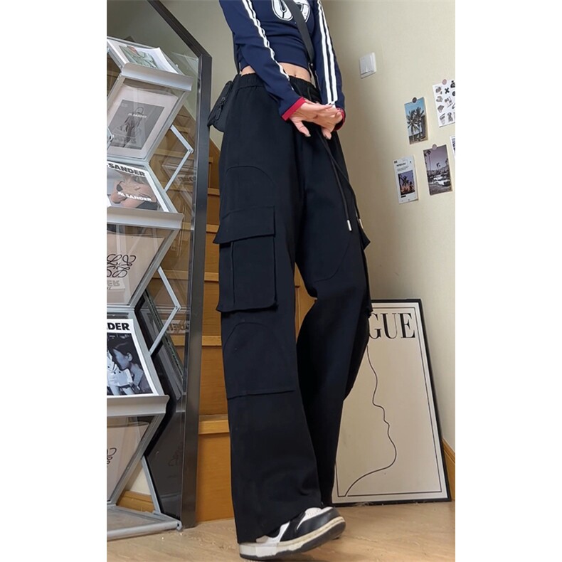 全棉加厚水洗工装多口袋休闲裤男潮流大码直筒K8576-P47【特价】,男装工装外套,电商A007