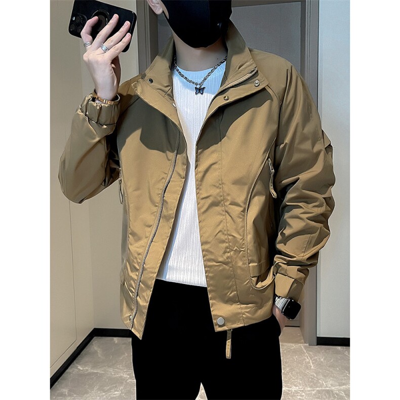 1506-1/J72371/P61男士外套新款潮牌工装立领夹克痞帅男装春百搭,男装夹克,星座1506-1