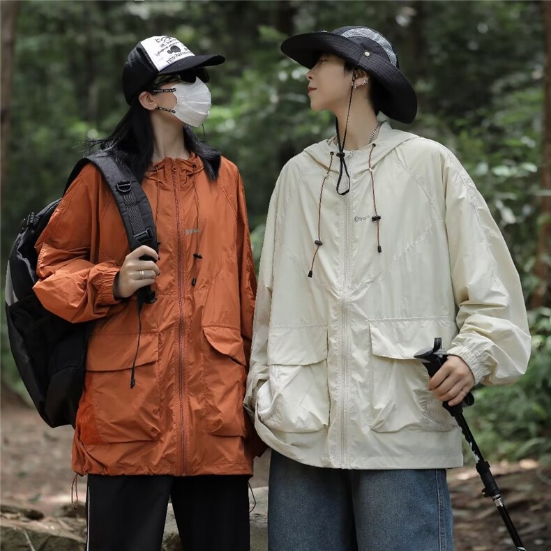 夏季防晒衣男冰丝连帽薄款宽松透气防晒服情侣潮外套FS9258-p45,男装防晒衣,星座1008-1
