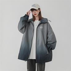中性风山系防水冲锋衣渐变色夹克女聚酯纤维JK77087P85控128，男装夹克，星座227-7
