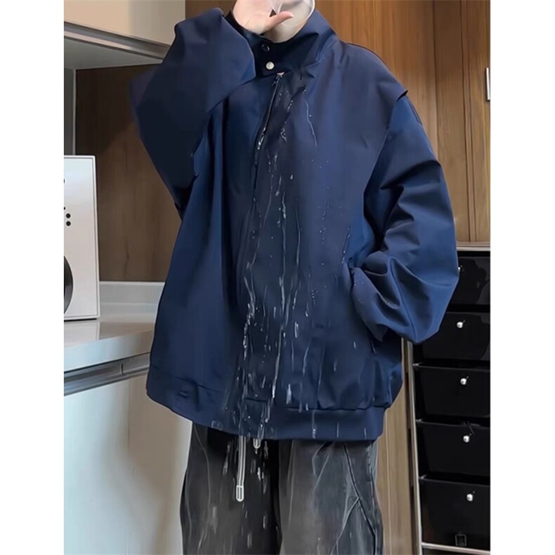 网图（现货）春季三防立领纯色外套飞行夹克DY2485-P70,男装夹克,星座1213