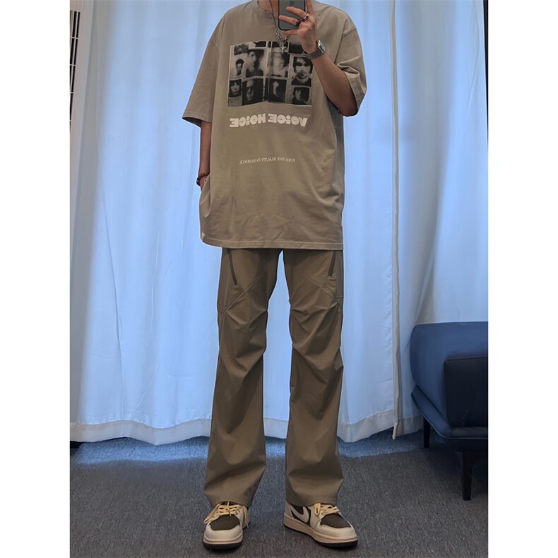 美式复古hiphop嘻哈冲锋裤潮牌,男装休闲裤,星座310A-4