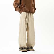 XZ707-KZ6504-P70-限价88加绒加厚葫芦纹摇粒绒棉裤休闲裤，男装棉裤，星座707