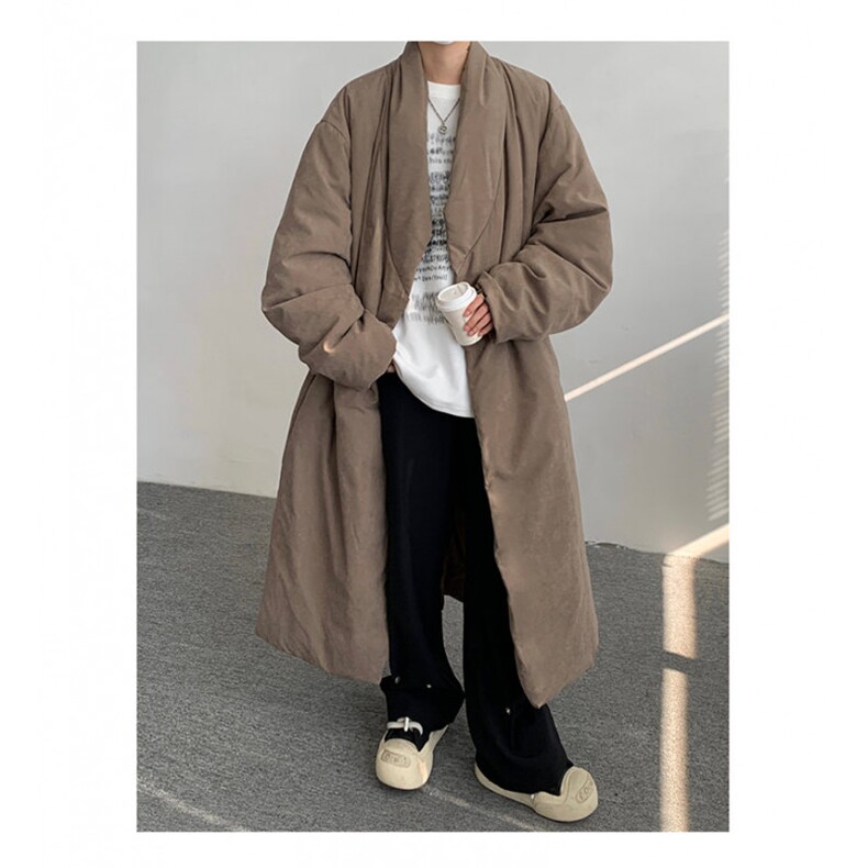 MH03-P145韩系慵懒风长款绒面棉服加厚保暖棉衣外套男,男装棉衣,星座1501-3