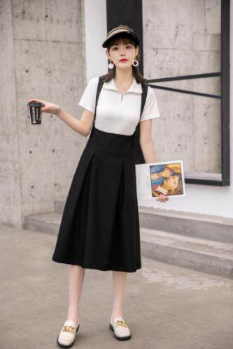 现货夏季新款两件套连衣裙，女装连衣裙，依美依缘