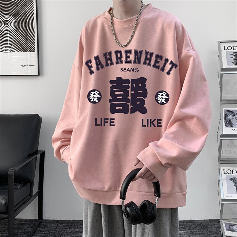 麂皮绒卫衣男大码重磅长袖t恤男JW81256-P35,男装卫衣,电商A040