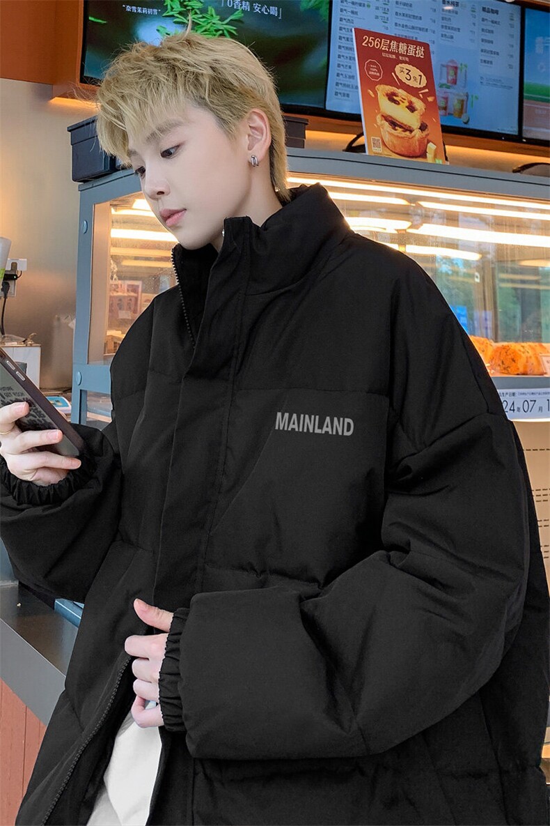 ！2025冬季新款男士字母印花棉衣百搭棉服外套MY309特P55,男装棉衣,电商B220