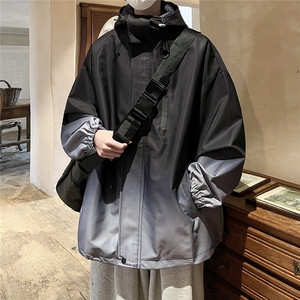 2025平铺山系防水冲锋衣大码M-5XL渐变色夹克男JK77088P85控128图片