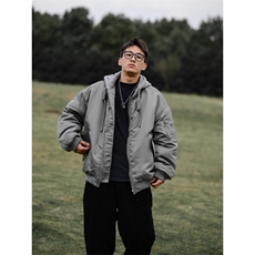 假两件连帽棒球服棉衣MY0065特P80，男装棉衣，星座908-1